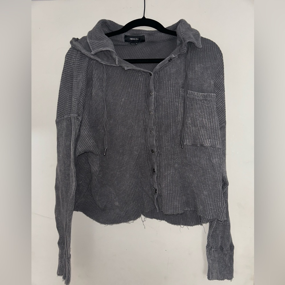 Forever 21 Light Gray Knit Sweater